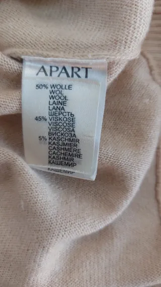 Abito lana e cashmere beige taglia unica