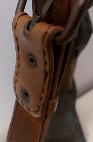 Bolso bandolera boho chic hippie de piel años 80