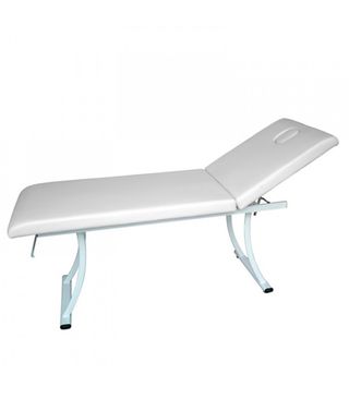 Camilla blanca plegable