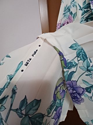 Gonna vintage seta multicolor