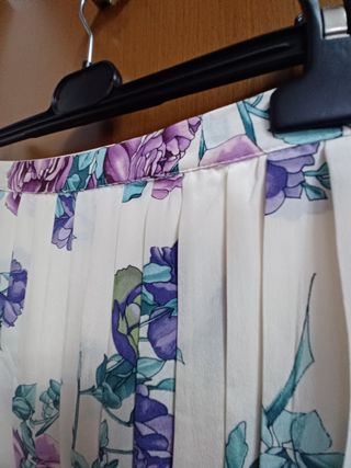 Gonna vintage seta multicolor