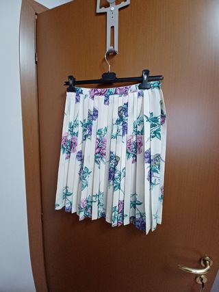 Gonna vintage seta multicolor