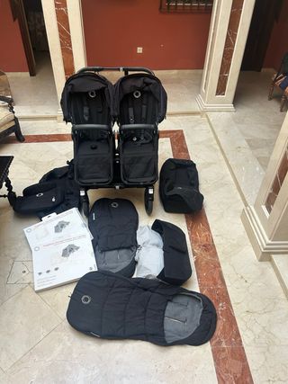 Carro Gemelar Bugaboo Donkey 3 Negro