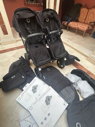 Carro Gemelar Bugaboo Donkey 3 Negro