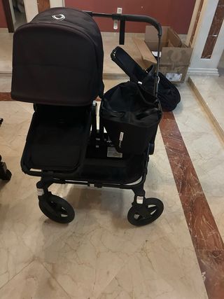 Carro Gemelar Bugaboo Donkey 3 Negro