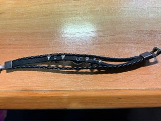 Pulsera Harley Davidson Cuero Negra