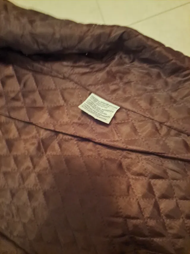 Chaqueta Piel Marrón Chocolate Tres Cuartos