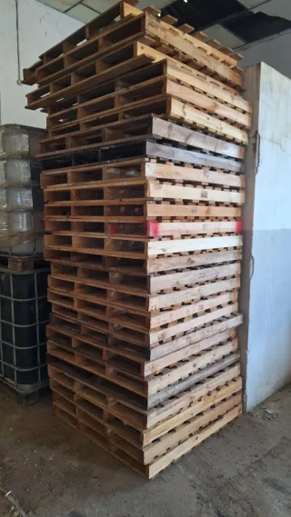 Palets de madera para obra
