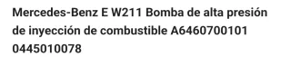 Bomba Alta Presión Mercedes 270 CDI 2004 A64607001