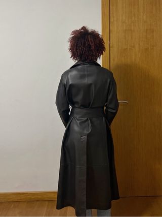 Abrigo Piel Roberto Verino Negro