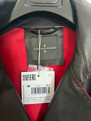Abrigo Piel Roberto Verino Negro