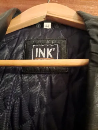 Abrigo de piel Napa y cordero negro