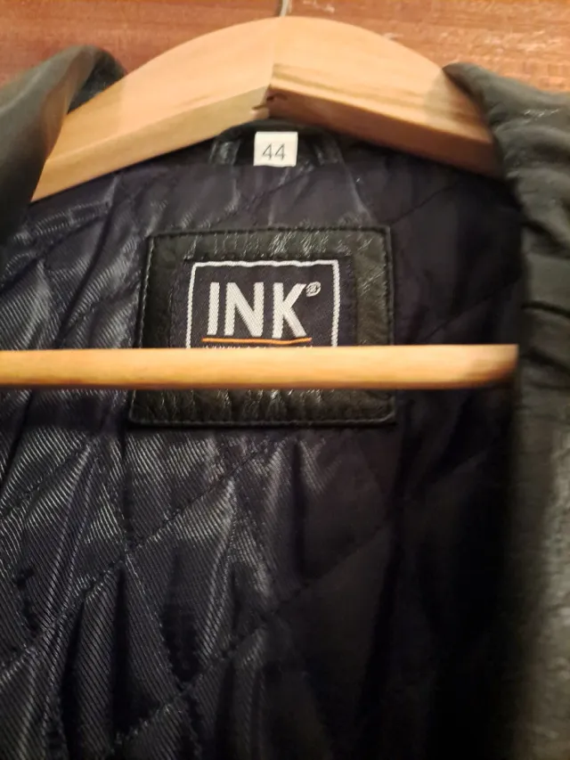 Abrigo de piel Napa y cordero negro