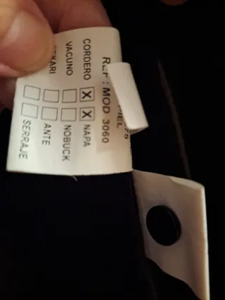 Abrigo de piel Napa y cordero negro