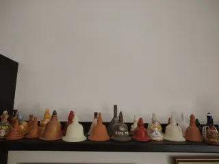 Campane in ceramica decorate