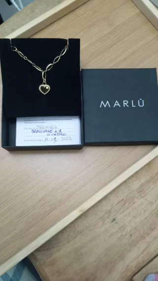 Bracciale Marlú donna acciaio dorato cuore