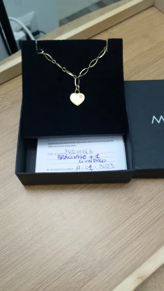 Bracciale Marlú donna acciaio dorato cuore