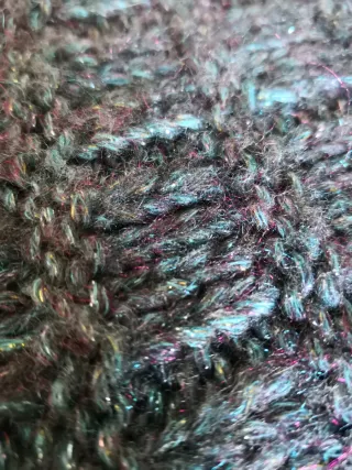 Maglione donna lana e lurex grigio