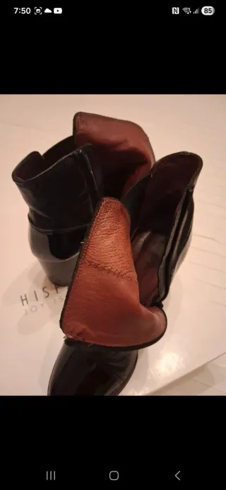 Botines Hispanitas Negros Animal Print