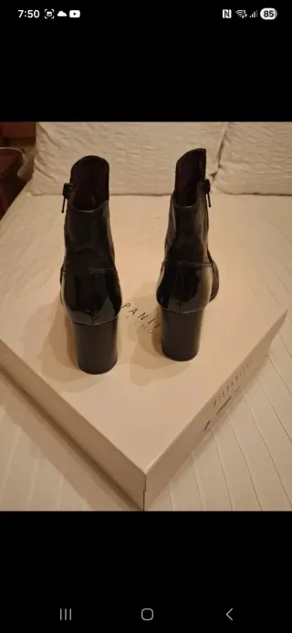 Botines Hispanitas Negros Animal Print