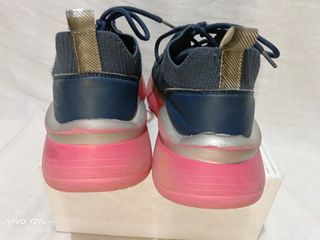 Sneakers Soprani Sport Donna Tg. 37 Blu/Rosa