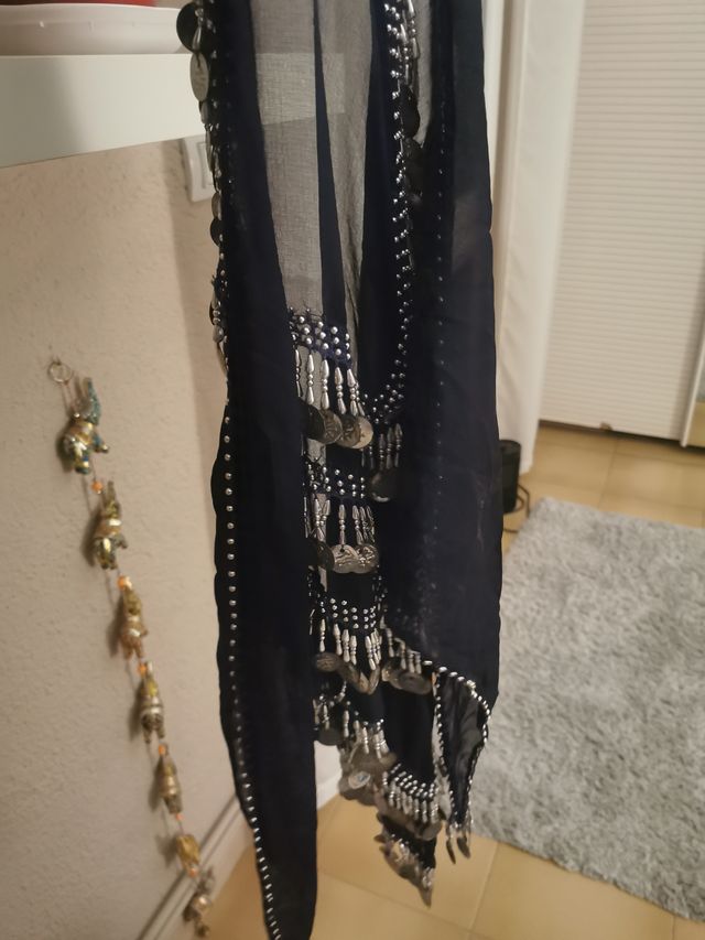 Falda danza del vientre con monedas