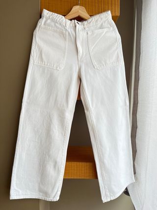 Pantalón Massimo Dutti vaquero crema