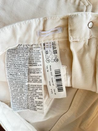 Pantalón Massimo Dutti vaquero crema