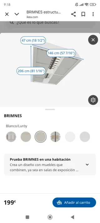 Cama y colchón IKEA