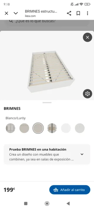 Cama y colchón IKEA