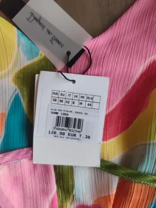 Vestido fiesta largo y estampado