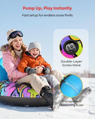 Trineo flotador para nieve con respaldo