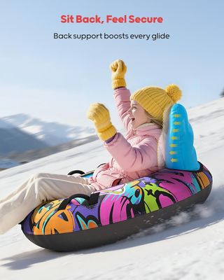 Trineo flotador para nieve con respaldo