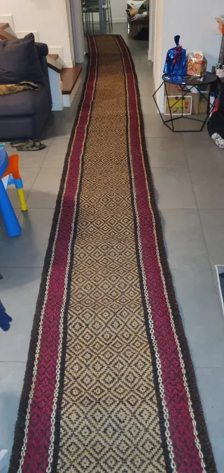 Tappeto Passatoia Africano Tessuto Juta