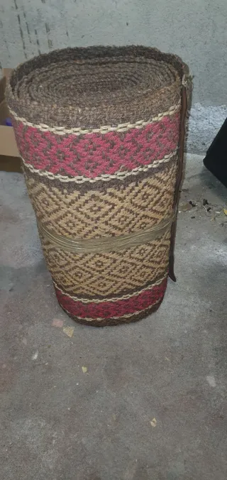 Tappeto Passatoia Africano Tessuto Juta