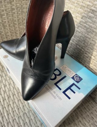 Botines Desiree Negros Tacon