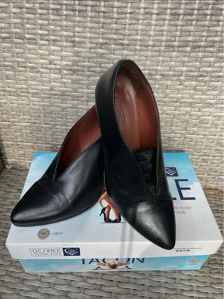 Botines Desiree Negros Tacon