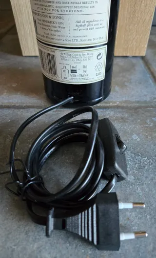 Lampada Hendrick's Gin Bottiglia Vetro