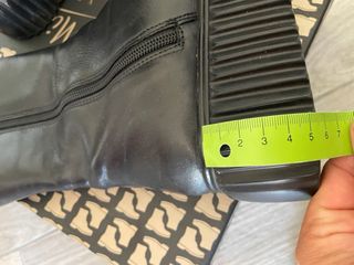 Stivali alti donna vera pelle neri