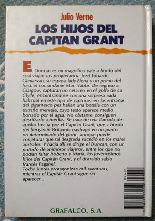 LOS HIJOS DEL CAPITAN GRANT ADAPTADO Libro8/12años