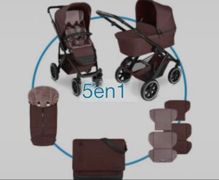 Carrito Bebé Diseño Moderno Burdeos