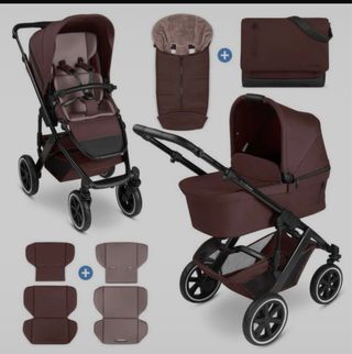 Carrito Bebé Diseño Moderno Burdeos