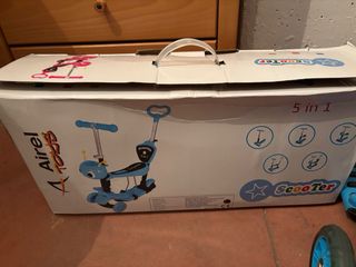 Patinete 3 ruedas niño con asiento