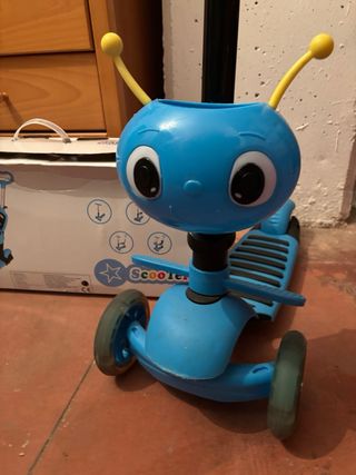 Patinete 3 ruedas niño con asiento