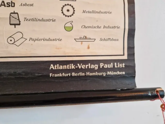 Mapa mural escolar antiguo Norteamérica