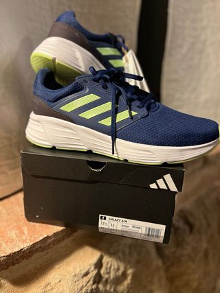 Zapatillas Adidas Galaxy 6 M Azul/Verde T. 47 1/3