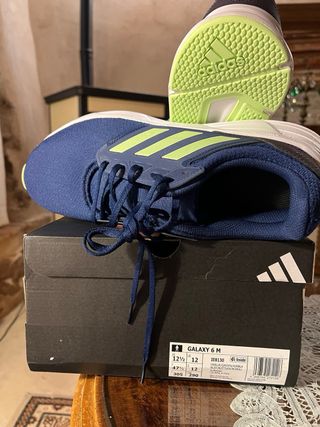 Zapatillas Adidas Galaxy 6 M Azul/Verde T. 47 1/3