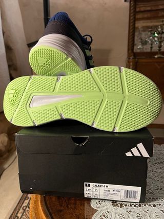 Zapatillas Adidas Galaxy 6 M Azul/Verde T. 47 1/3