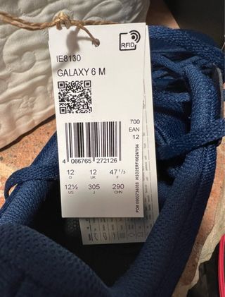 Zapatillas Adidas Galaxy 6 M Azul/Verde T. 47 1/3