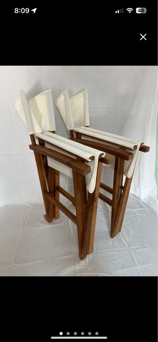 Sedie pieghevoli in legno (2 unità)